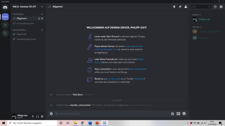 Discord-Tutorial: Erste Schritte im Gruppenchat - Digitales Literatur-Tutorium